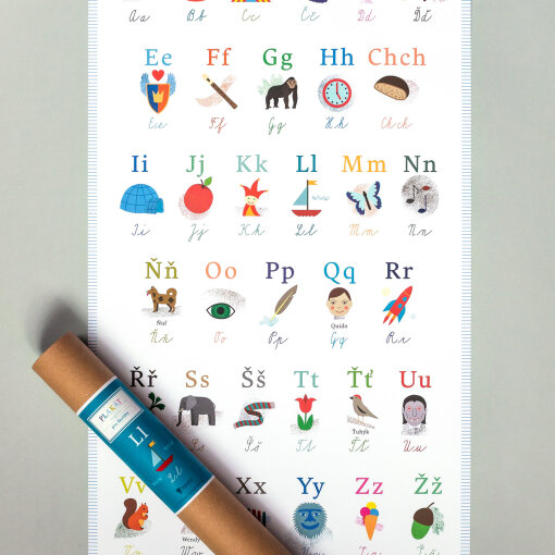 plakát s českou abecedou